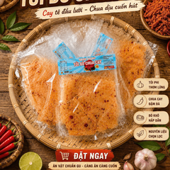 Bánh Tráng Tỏi Bò Chua Cay ( 12 gói/ Xâu )