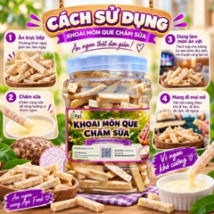 Khoai Môn Que Chấm Sữa - Giòn Tan, Béo Ngậy Càng Ăn Càng Ghiền