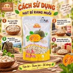 Hạt Bí Rang Muối Hùng Ký 500gr - Thơm Ngơn, Béo Ngậy (Loại Đặc Biệt)