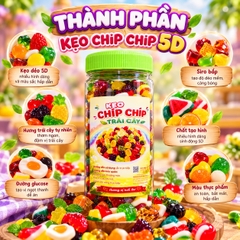 Kẹo Dẻo Chip Chip 5D 500gr - Sắc Màu Tuổi Thơ, Càng Ăn Càng Vui