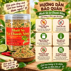 Muối Ớt Sả Lá Chanh Đậm Đà Bùng Nổ Mọi Món Ngon 500gr
