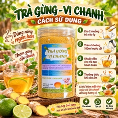 Trà Gừng Hoà Tan Vị Chanh 500gr