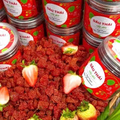 Dâu Sấy Dẻo Chuẩn Thái 🇹🇭 250gr – Chua Ngọt Hảo Hạng, Ăn Một Lần Là Ghiền
