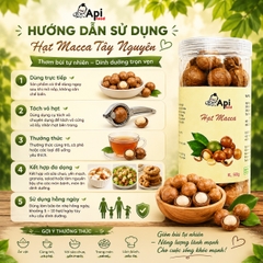 Hạt Macca Nứt Vỏ Organic Api Food - Đặc Sản Tây Nguyên [KÈM ĐỒ TÁCH VỎ]