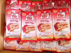 Bánh Pía Thịt Lạp Tân Huê Viên 400gr, Đặc Sản Sóc Trăng (Gói 4 Cái)