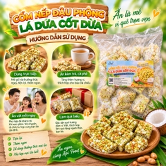 Cốm Nếp Đậu Phộng Lá Dứa Cốt Dừa 500gr