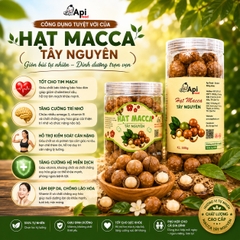 Hạt Macca Nứt Vỏ Organic Api Food - Đặc Sản Tây Nguyên [KÈM ĐỒ TÁCH VỎ]