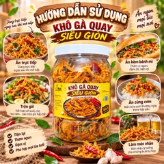 Khô Gà Quay Lá Chanh Siêu Giòn Siêu Ngon 500gr