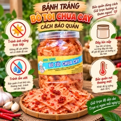 Bánh Tráng Tỏi Bò Chua Cay Ngon Khó Cưỡng