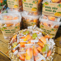 KẸO XOÀI DẺO MUỐI ỚT 500gr – Dẻo Thơm Vị Xoài Tươi, Bùng Nổ Vị Muối Ớt Chua Cay Mặn Ngọt Cực Ngon