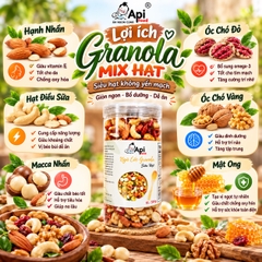 Siêu Hạt Granola Mix Hạt - Không Yến Mạch 500gr