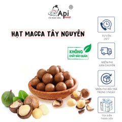 Hạt Macca Nứt Vỏ Organic Api Food - Đặc Sản Tây Nguyên - Thơm Ngon Béo Ngậy [KÈM ĐỒ TÁCH VỎ]