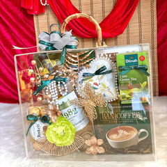 SET QUÀ TẾT MK05 – “SẮC XANH LÁ” VAL MICA SIÊU SANG (Hàng Đặt Trước 3-5 Ngày)