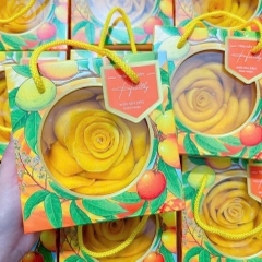 Xoài Sấy Dẻo Xếp Hoa Hồng 400gr Món Ăn Vặt Đẹp Mắt Tặng Làm Quà Siêu Xinh