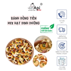 Bánh Đồng Tiền Mix Hạt Dinh Dưỡng Api Food - Snack, Ăn Vặt, Food, Thức Ăn, Bánh Quy