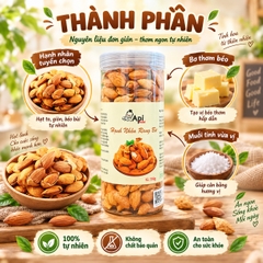 Hạt Hạnh Nhân Rang Bơ Vỏ Mỏng - Giòn Bùi, Thơm Béo, Ăn Là Cuốn