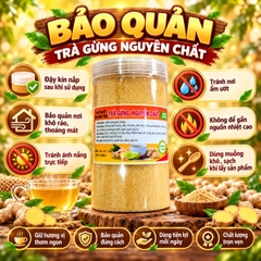 Trà Gừng Hoà Tan Nguyên Chất 500gr