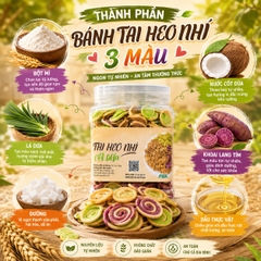 Bánh Tai Heo Nhí Cốt Dừa Mix 3 Vị 400gr