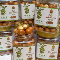 [ HỘP PET VUÔNG ] Hạt Macca Nứt Vỏ Tây Nguyên Api Food - Hạt Dinh Dưỡng Organic