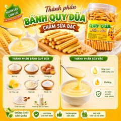 Bánh Quy Đũa Chấm Sữa Giòn Tan – Thơm Béo Hấp Dẫn