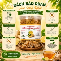 Viên Gừng Ngậm Vị Chanh Muối 300gr