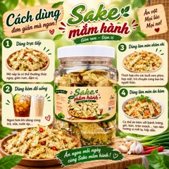 Sake Sấy Mắm Hành Giòn Ngon Khó Cưỡng 400gr