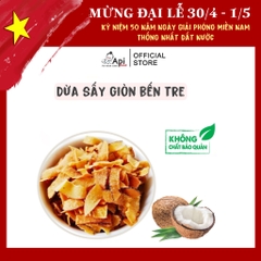 Dừa Sấy Giòn Vị Sữa Béo Ngọt Api Food - Đặc Sản Bến Tre  - Ăn Vặt Api Food