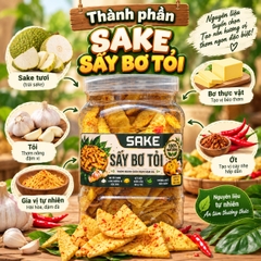 Sake Sấy Bơ Tỏi - Giòn Rùm Thơm Ngon, Ăn Là Mê 400gr