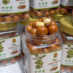 [ HỘP PET VUÔNG ] Hạt Macca Nứt Vỏ Tây Nguyên Api Food - Hạt Dinh Dưỡng Organic