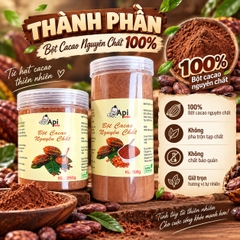 Bột Cacao Nguyên Chất 100% Không Pha Bột - Đặc Sản Tây Nguyên - Hỗ Trợ Đẹp Da, Giữ Dáng