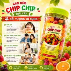 Kẹo Dẻo Chip Chip Hương Vị Trái Cây Tổng Hợp, Dẻo Dai Ngọt Thanh 500gr