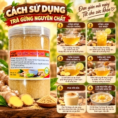 Trà Gừng Hoà Tan Nguyên Chất 500gr