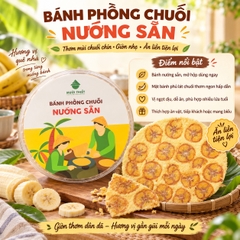 Bánh Phồng Chuối Nướng Sẵn ( Hộp 10 Cái )