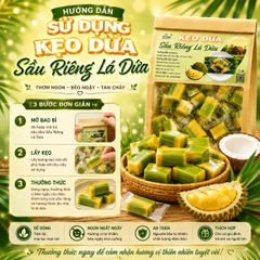 Kẹo Dừa Sầu Riêng Lá Dứa 500gr - Đặc Sản Miền Tây
