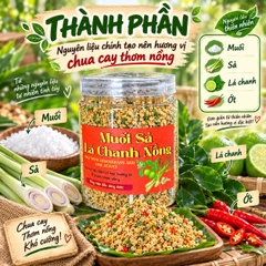 Muối Ớt Sả Lá Chanh Đậm Đà Bùng Nổ Mọi Món Ngon 500gr
