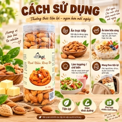 Hạt Hạnh Nhân Rang Bơ Vỏ Mỏng - Giòn Bùi, Thơm Béo, Ăn Là Cuốn