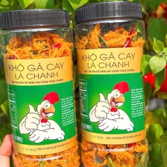 Khô Gà Lá Chanh Api Food - Thịt Gà , Đường Tinh Luyện, Lá Chanh, Muối Iot, Nước Mắm, Chất Điều Vị, Ớt - Snack, Ăn Vặt Thức Ăn