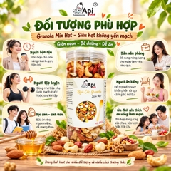 Siêu Hạt Granola Mix Hạt - Không Yến Mạch 500gr