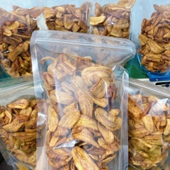 Chuối Xanh Sấy Mộc Không Đường Healthy - Vị Thơm Ngon Tự Nhiên - Snack, Chua Ăn Vặt Thức Ăn