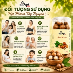 Hạt Macca Nứt Vỏ Organic Api Food - Đặc Sản Tây Nguyên [KÈM ĐỒ TÁCH VỎ]