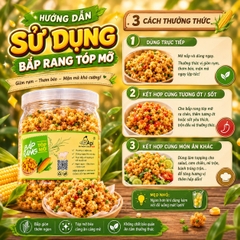 Bắp Rang Tóp Mỡ 500gr - Giòn Rùm Rụm, Nhâm Nhi Siêu Ngon