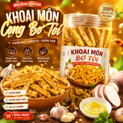Khoai Môn Cọng Bơ Tỏi 300gr – Giòn Rụm, Thơm Béo, Đậm Đà Khó Cưỡng