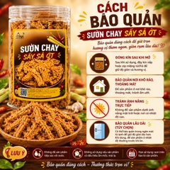 Sườn Chay Sấy Sả Ớt 200gr - Giòn Rụm, Thơm Sả, Cay Nhẹ Đậm Đà