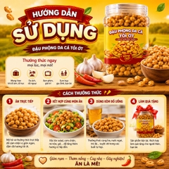 Đậu Phộng Da Cá Tỏi Ớt 500gr - Giòn Rụm Thơm Ngon