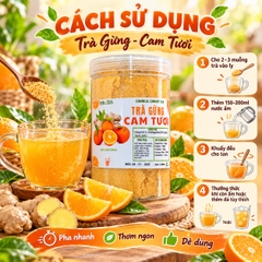 Trà Gừng Hoà Tan Vị Cam Tươi 500gr