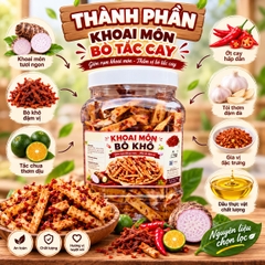 Khoai Môn Cọng Bò Tắc Cay 500gr