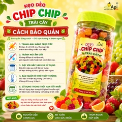 Kẹo Dẻo Chip Chip Hương Vị Trái Cây Tổng Hợp, Dẻo Dai Ngọt Thanh 500gr