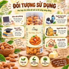 Hạt Hạnh Nhân Rang Bơ Vỏ Mỏng - Giòn Bùi, Thơm Béo, Ăn Là Cuốn
