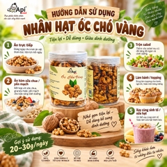 Nhân Hạt Óc Chó Vàng Tách Vỏ - Hạt Dinh Dưỡng Organic Tốt Cho Sức Khỏe