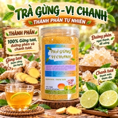Trà Gừng Hoà Tan Vị Chanh 500gr